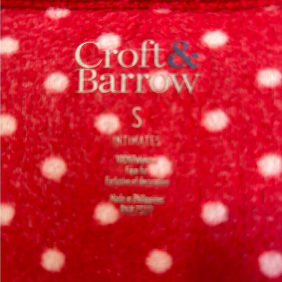 EUC Croft & Barrow Cozy Fire Red Nightshirt Small - Picture 4 of 6